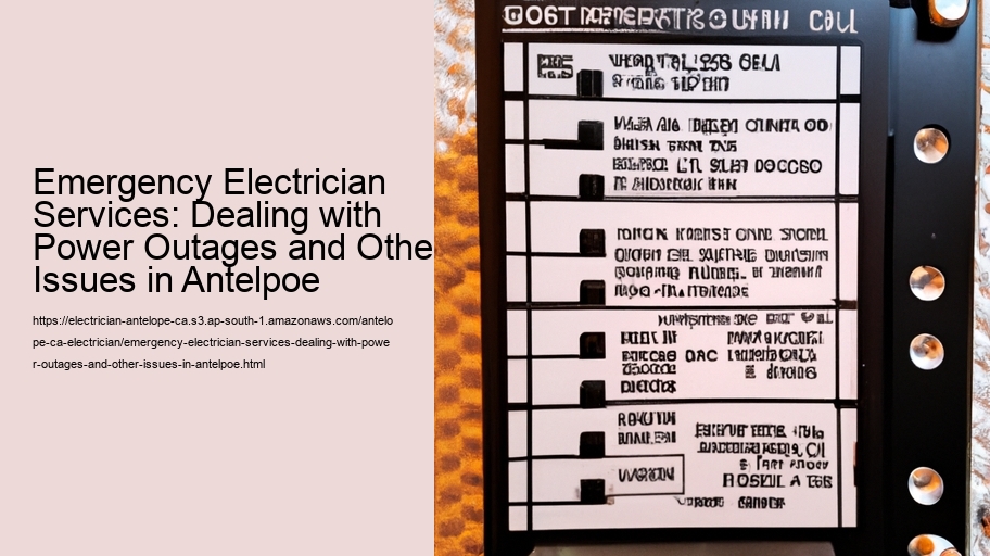 Emergency Electrician Services: Dealing with Power Outages and Other Issues in Antelpoe